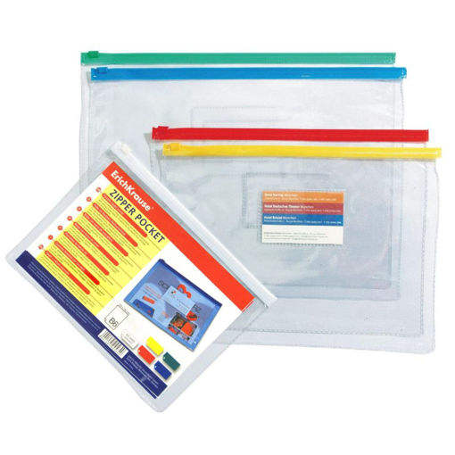Picture of PVC ZIP FOLDER B6 TRANSPARENT